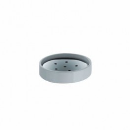SAON - Porte savon Céramique/Inox poli