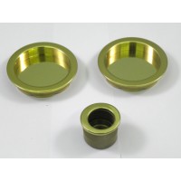 Poignée ronde Laiton poli verni