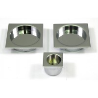 Poignée carrée Laiton Chromé