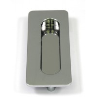 Poignée rectangulaire Laiton Chromé