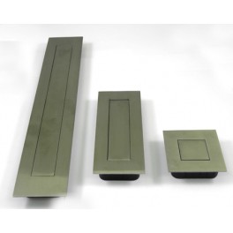 Poignée rectangulaire "PUSH" Inox