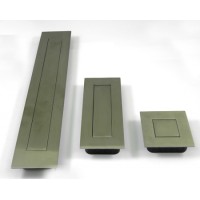 Poignée rectangulaire "PUSH" Inox