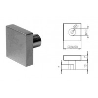 Bouton carré Inox I437