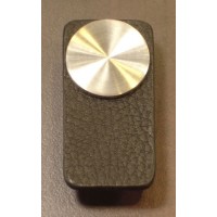 SKIN Bouton Cuir Noir