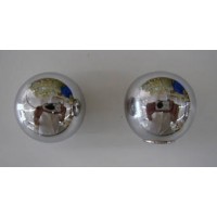 Bouton boule Laiton chromé