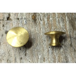 Bouton de meuble Lentille N°180 - Laiton brut