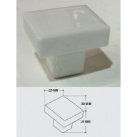 Bouton Porcelaine "SUCRE" Blanc