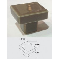 Bouton Porcelaine "SUCRE" Taupe