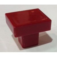 Bouton Porcelaine "SUCRE" Rouge