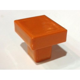 Bouton Porcelaine "SUCRE" Orange