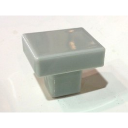 Bouton Porcelaine "SUCRE" Gris