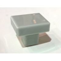 Bouton Porcelaine "SUCRE" Gris