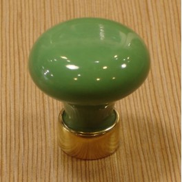 Bouton Porcelaine de Limoges Vert