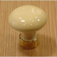 Bouton Porcelaine de Limoges Ivoire