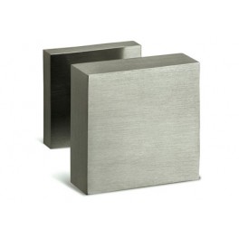 Bouton de milieu carré Nickel satiné CUADRO
