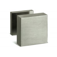 Bouton de milieu carré Nickel satiné CUADRO