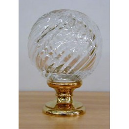Boule de rampe 24 - Cristal Incolore