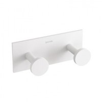 Patère double STICK - Blanc mat