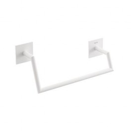 Patère serviette Anneau STICK - Blanc mat