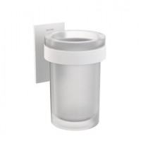 Porte verre mural STICK - Blanc mat