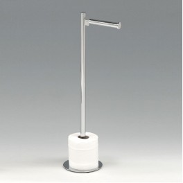 Porte papier + réserve Laiton chrome