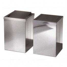 Poubelle carrée Revolving Inox poli