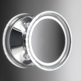 Miroir grossissant lumineux à ventouse