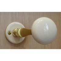 Ensemble Bordelaise Porc. Blanche + Laiton poli