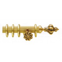 Tringle à rideaux Louis XV cannelée Ø35