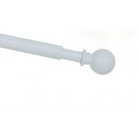 Tringlette Ø7mm Blanche - Boule
