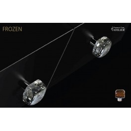 Bouton Verre FROZEN 25x25mm