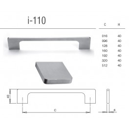 Poignée Inox I-110