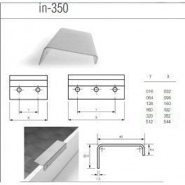 Poignée Inox in350