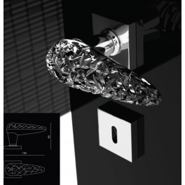 Ensemble ICE Laiton Chrome / Transparent