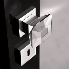 Ensemble DIAMOND Laiton Chrome / Transparent