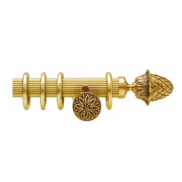 Tringle à rideaux Louis XVI cannelée Ø35