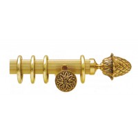 Tringle à rideaux Louis XVI cannelée Ø35