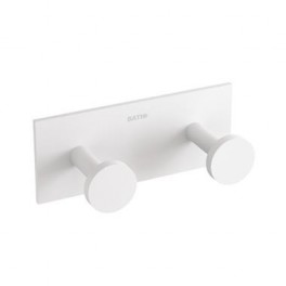 Patère double STICK - Blanc mat