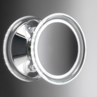 Miroir grossissant lumineux à ventouse